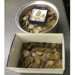 A quantity of GB coins to inc pre-47 silver