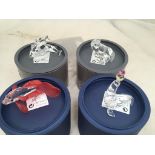 Four boxed Swarovski animals to inc fox, sealion,