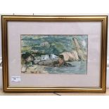 Ron Kenway (20th century): Goram Beach, Cornwall, watercolour, signed lower left, labelled verso,