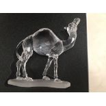 A boxed Swarovski camel