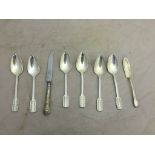 A quantity of hallmarked silver flatware