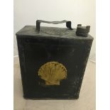 A Shell petrol can
