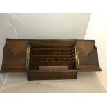 A mahogany stationery box