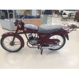 A 1962 James Comet 98cc motorcycle offered with current V5c and paperwork including a spare parts
