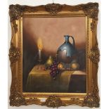 English School (20th century): Still life, oil on canvas, signed Boyd,