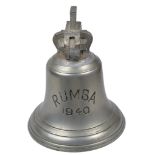 A WWII HMS "Rumba 1940" Bell 10 Inch With Mount: HMS Rumba (t-122) type ASW trawler dance class