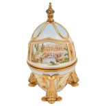 A Cased Theo Faberge St Petersburg Collection "The Peterhof Egg": Theo Faberge St Petersburg