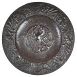 A Late 19th/Early 20th Century Newlyn School Copper Charger: Of regular form,