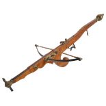 A Large Medieval Style Crossbow: The head stamped "W Lauwers",