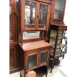 A 19th century mahogany display cabinet