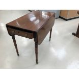 A 19th century mahogany pembroke table