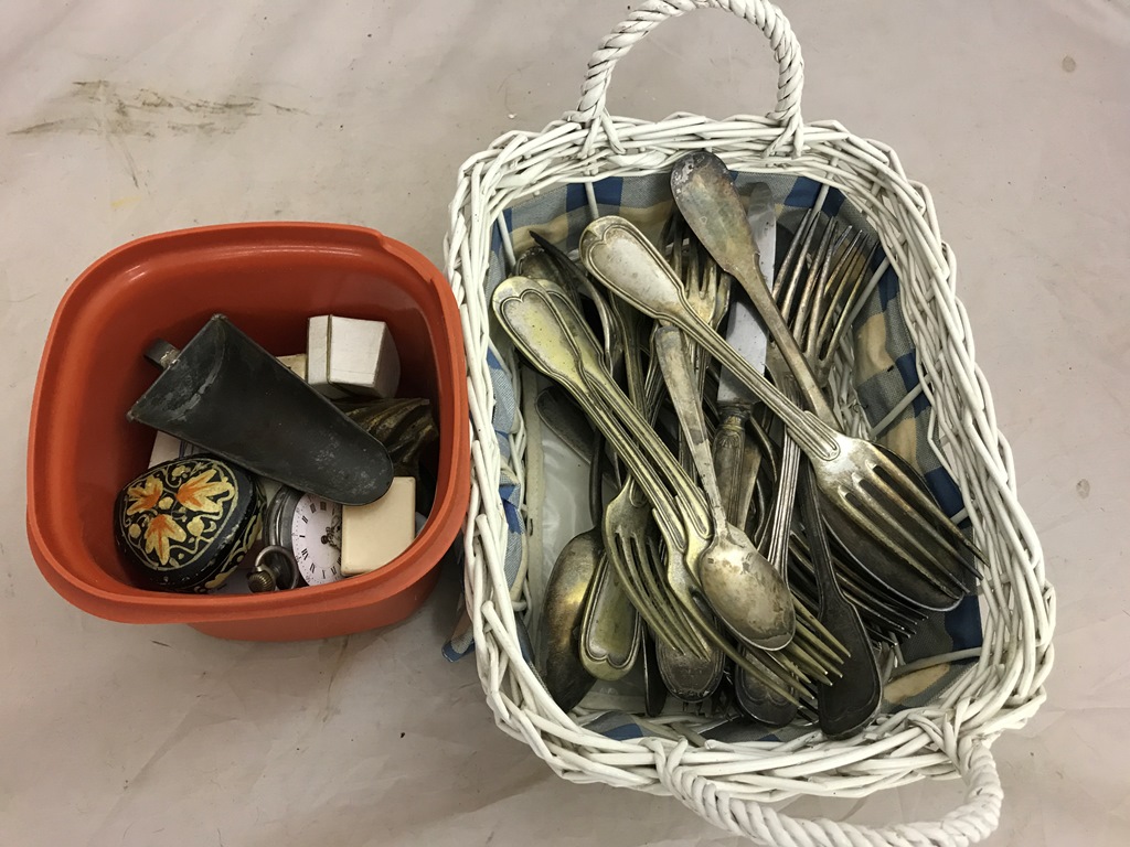 A quantity of silver pocket watches;