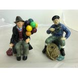 Two Royal Doulton figures: 'The Balloon Seller' HN1954 and 'Lobster Man' HN2317