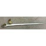 A George III silver meat skewer, London 1793,