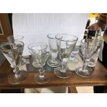 A quantity of glassware to include penny licks