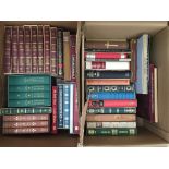 Two boxes of Folio Society books,