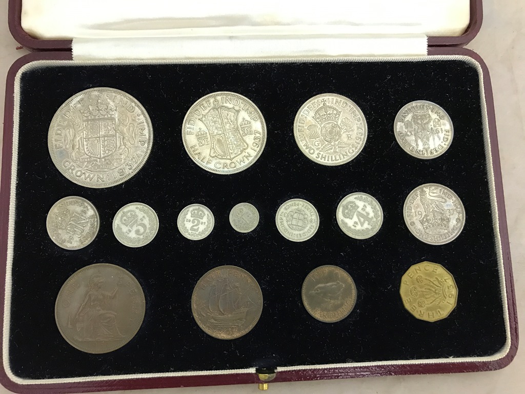 A 1937 specimen coin set of 15 coins