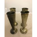 A set of four Edwardian vases by William Comyns, London 1901,