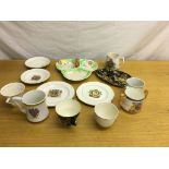 A quantity of commemorative ware to inc cups and saucers etc