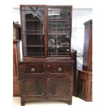 A 19th century mahogany secretaire bookcase