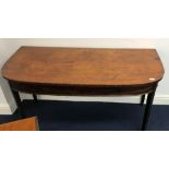 A 19th century mahogany D-end table