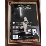 Winston S Churchill: framed collage,