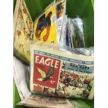 A quantity of vintage comics: Eagle, Marvel,