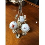 A HM silver egg cup and stand;