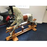 A Haddon Rockers dapple grey rocking horse