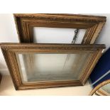 Three vintage gilded picture frames