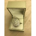 An 18ct diamond set dress ring