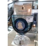 A Wedgwood Limited Edition glass goblet commemorating the birth of Winston Churchill