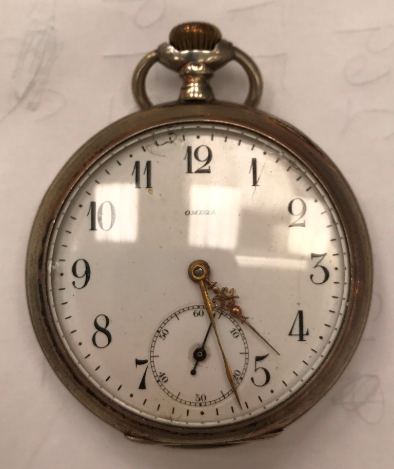 An antique Omega pocket watch