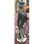 A Lladro figure: 'Charlie Chaplin'