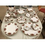 Royal Albert Country Roses to include cake stands, egg cups, Tureens, cups,