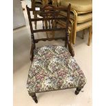 An Edwardian parlour chair