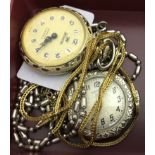 Two ladies pocket watches;