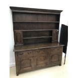 An 18th century-style oak dresser