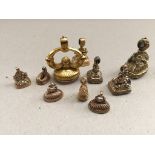 10 various 19th century gold,