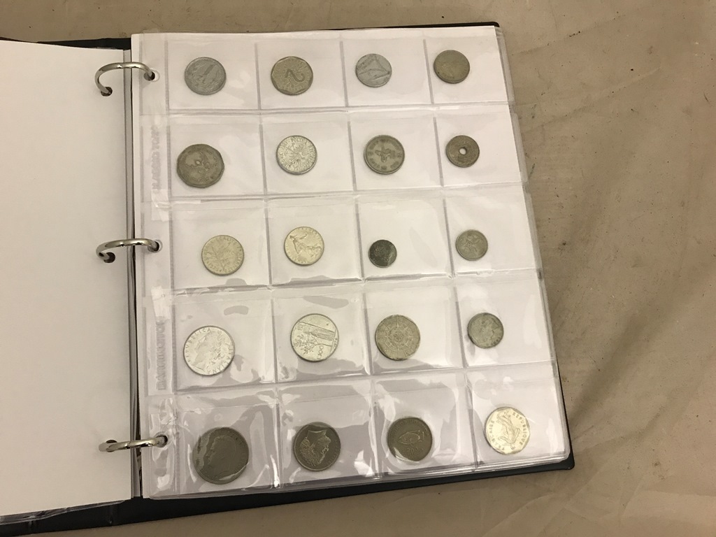 An album of World and GB coins