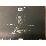 A boxed Mont Blanc Chopin fountain pen