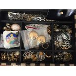 A box of costume jewellery