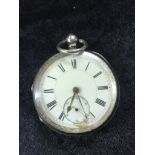 A HM silver pocket watch