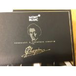 A boxed Mont Blanc Chopin fountan pen