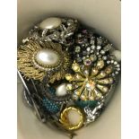 A box of costume jewellery