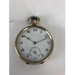 A 9ct pocket watch by Vertex