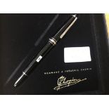 A boxed Mont Blanc Chopin fountain pen