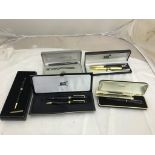 A quantity of fountain pens to inc Mont Blanc and Concorde