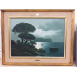 Italian School (20th century): Coastal view, probably Capri, oil on canvas, signed 'Sanna',