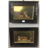 Follower of George Stubbs (1724-1806): A pair of 19th century oils on canvas,